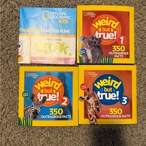 Weird But True! Collector's Boxed Set (Volumes 1-3): 1,050 Outrageous Facts:kids
